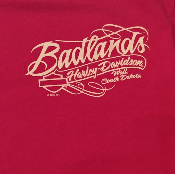 NWO Tags. Harley Davidson tshirt. Size Med. Pink. - Picture 4 of 5